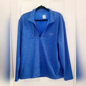 Men's Callaway Weather Series 1/4 Zip Pullover Long Sleeve Fleece Shirt Size L